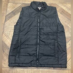 Men's Classic Black Quilted Vest